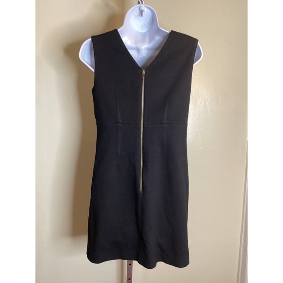 Laundry  Black Dress  Size 4  Sleeveless with Copper Detail Knee Length EUC - Picture 3 of 7